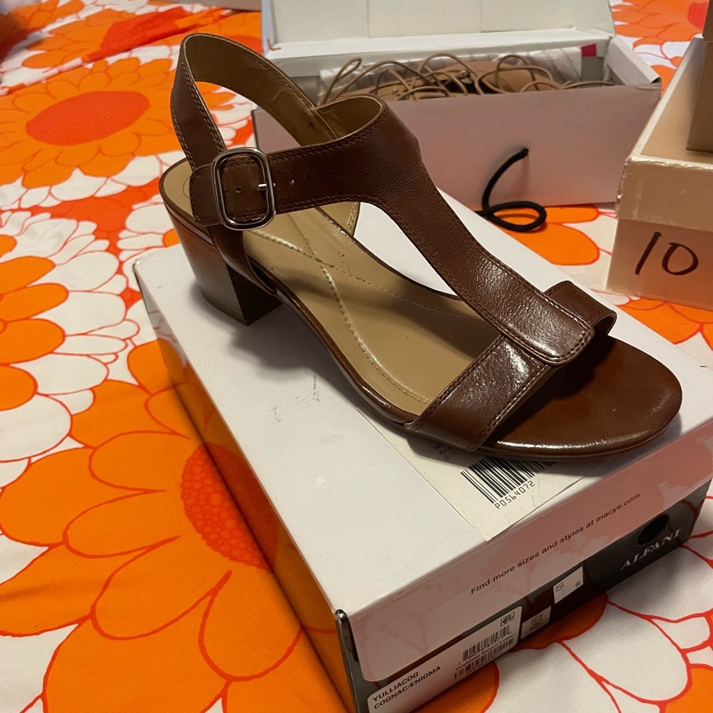 Alfani Brown Heels Sophisticated Style